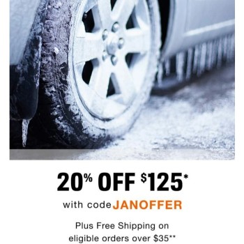 Extra 20% Off your purchase of 125$ at AutoZone