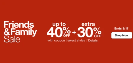Extra 30% Off Select Categories at JCPenney