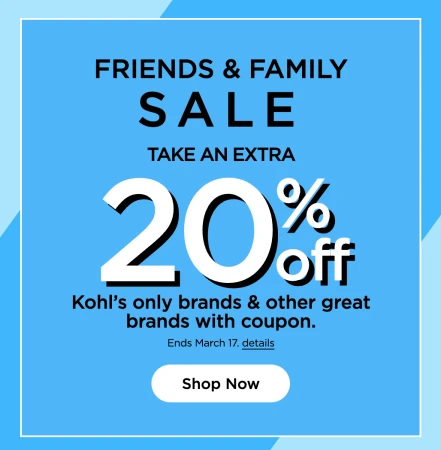 Extra 20% Off Kohl's brands in March